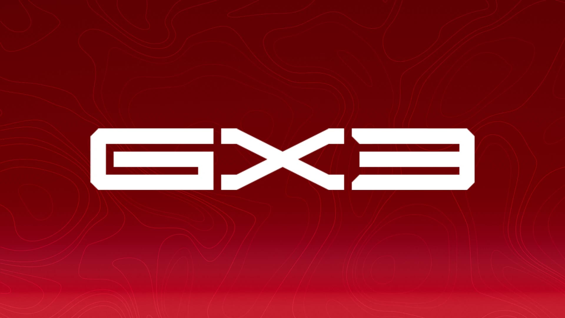 GENESIS X3 identity on a red contour background